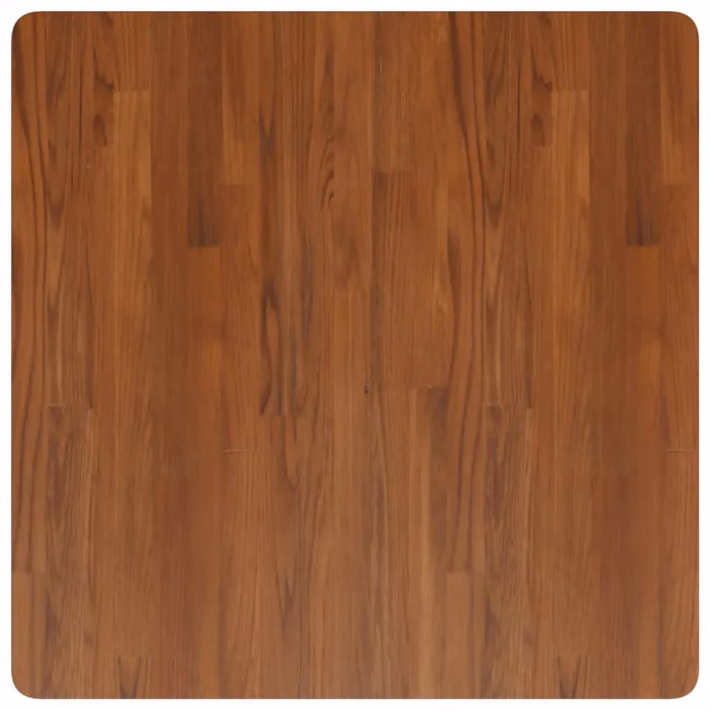 Berkfield Home Square Table Top in Dark Brown, Treated Solid Oak, W/D/H: 80 x 80 x 2.5 cm – 2