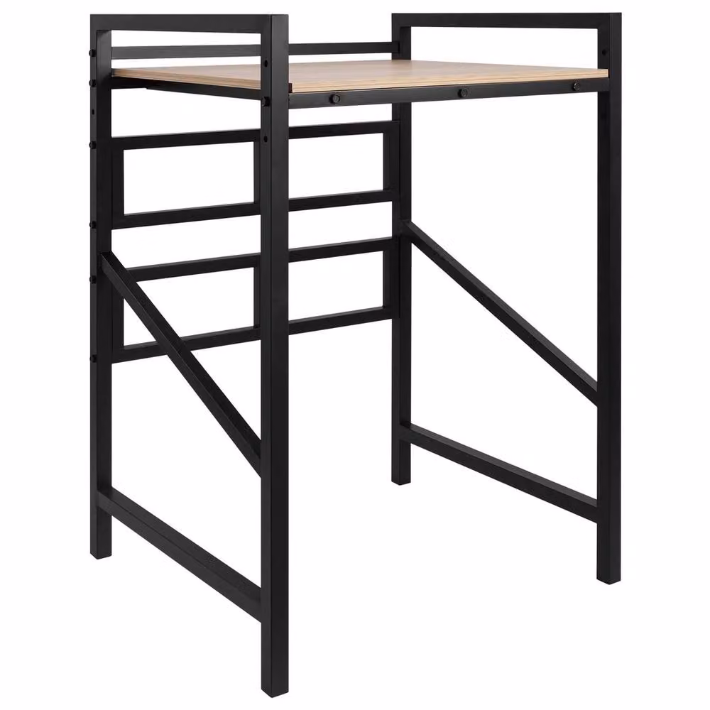 FORGEVIO Metal Washer Dryer Stack Stand in Black with Adjustable Shelves – 6