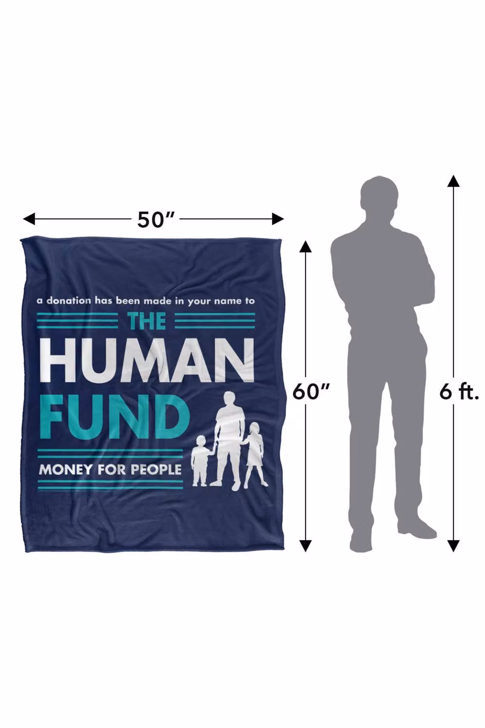 Warner Bros. Seinfeld The Human Fund Super Soft Fleece Throw Blanket, Multicolour – 7