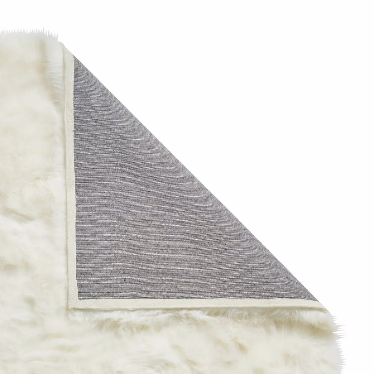 The Rug Shop UK Cream Modern Shaggy Plain Easy To Clean Area Rug W: 160 cm, D: 230 cm – 2
