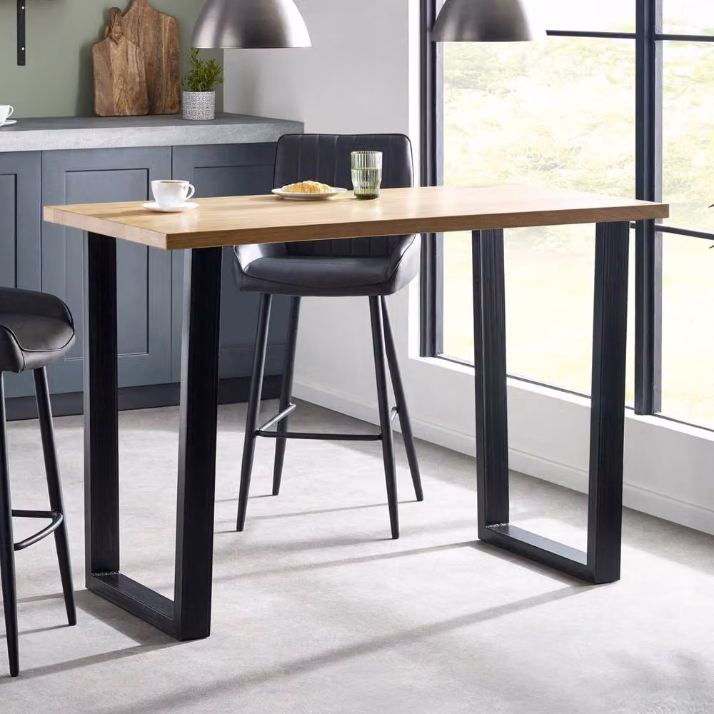Cheshire Premium Huxford Oak Bar Table in Brown – 2