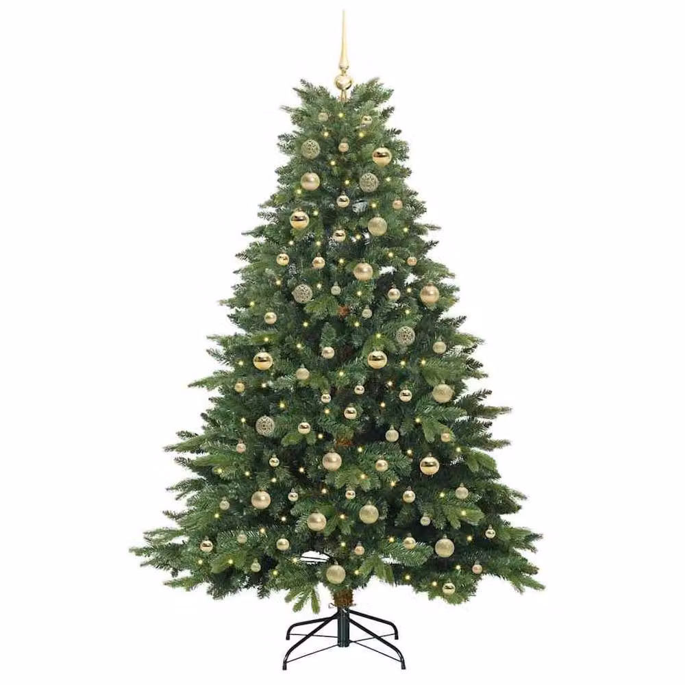 Berkfield Home Artificial Green Christmas Tree with 300 LEDs, Height: 180 cm – 3