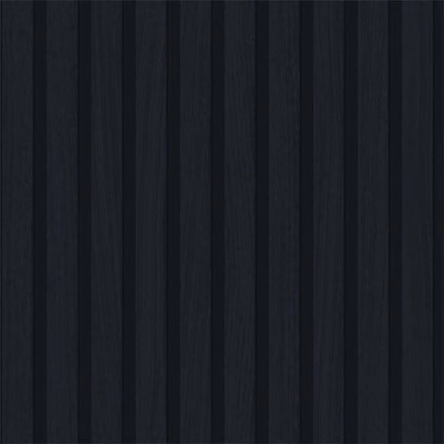 I Love Wallpaper Contemporary Navy Blue Wood Slat Abstract Matt Wallpaper Roll