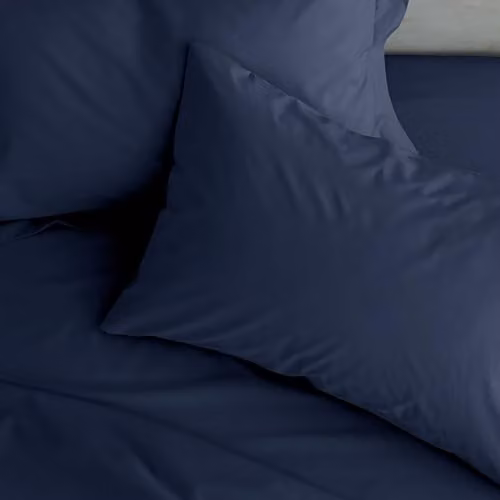 Catherine Lansfield Easy Iron Percale Standard Pillowcase Pair in Blue – 1