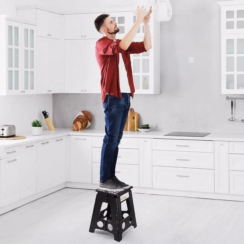 NESTLUNE Foldable Anti-Slip Step Stool in Black – 6