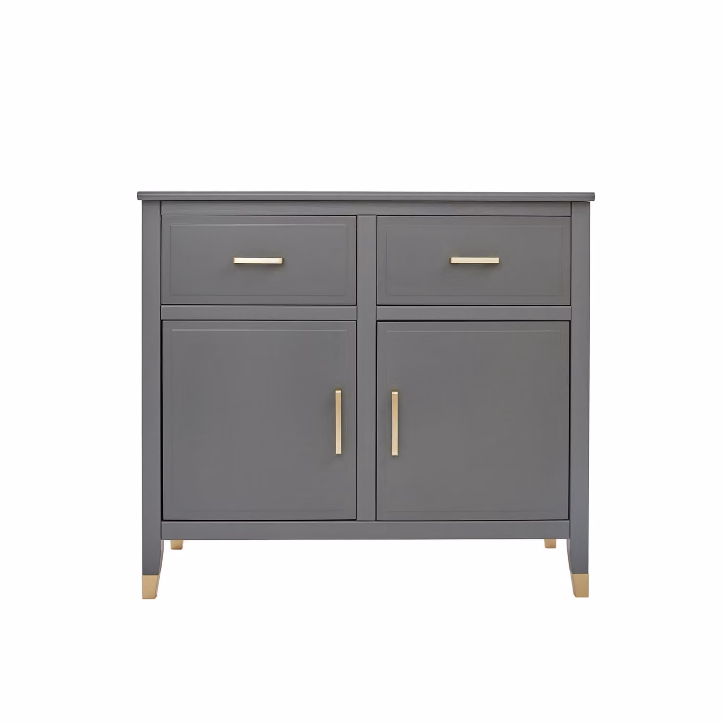 Cabinet Bits Palazzi Modern 2 Door 2 Drawer Sideboard in Matt Grey – 2