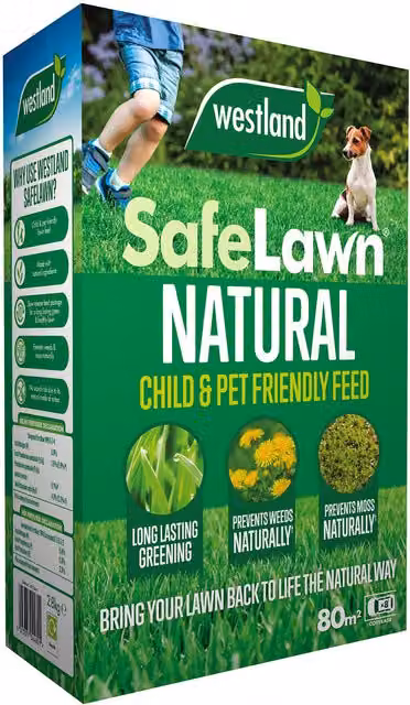 Westland Safelawn Organic Slow Release Lawn Feed for 80m2 – 3