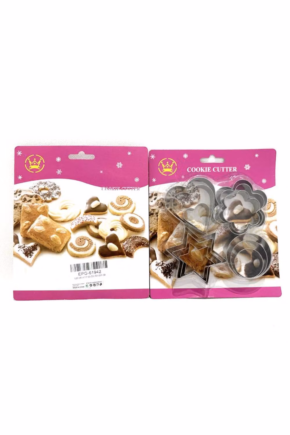 KDMD 12 Pack Traditional Shape Cookie Cutter Mould Set for Cakes, Silver – 2