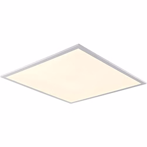 Loops Square Backlit LED Ceiling Panel Light, White, W/D: 59.5 x 59.5 cm, 40W CCT Colour Changing Technology