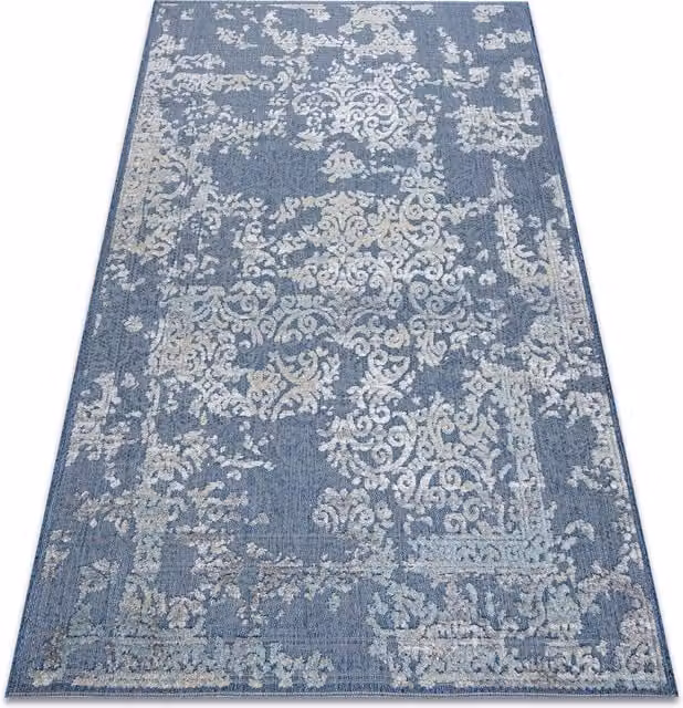 RugsX Sole Blue Oriental Rectangular Flat Weave Rug, W: 120 cm, L: 170 cm