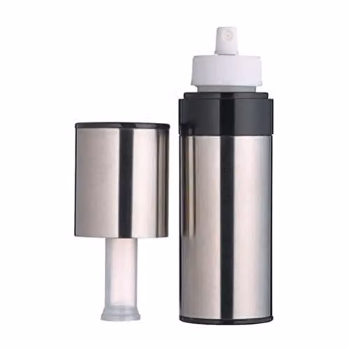 MasterClass Stainless Steel Oil Mister Spray Bottle, 150 ml, Silver/White – 1