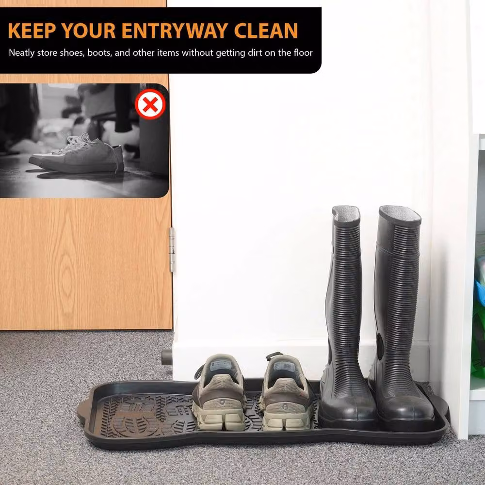 Havendro Black Plastic Garden Boot Tray – 6