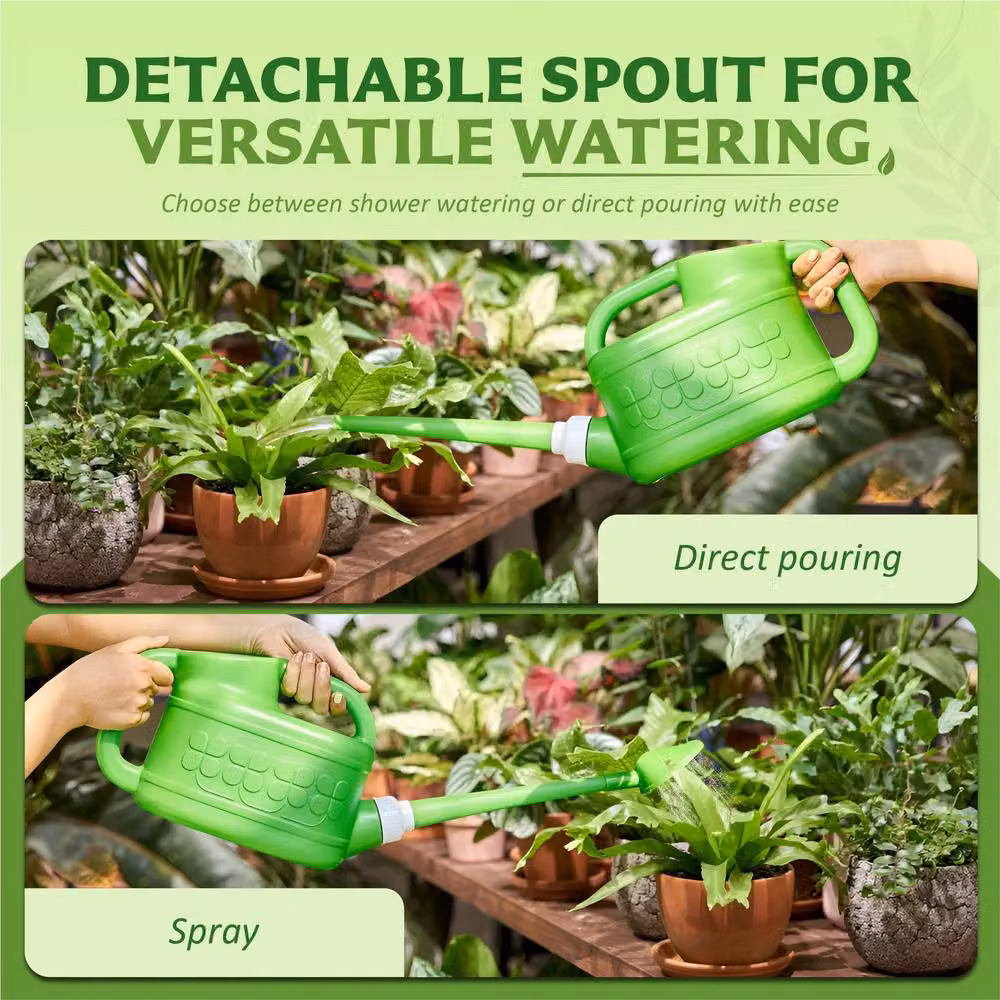 Keplin 8L Plastic Watering Can in Green – 4
