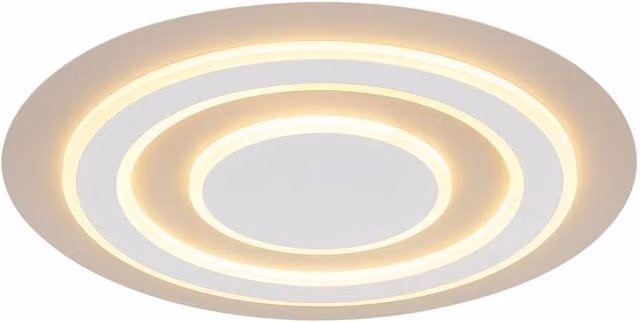 Netlighting Jayden Semi Flush Ceiling Light in Matt White with Warm White LED