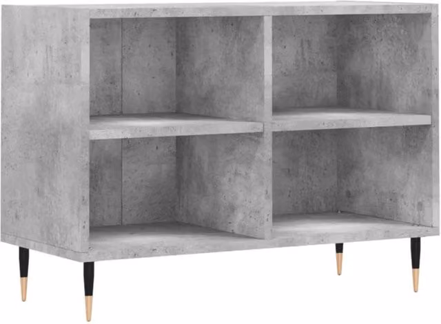 Berkfield Home Industrial TV Cabinet in Concrete Grey, W/D/H: 69.5 x 30 x 50 cm