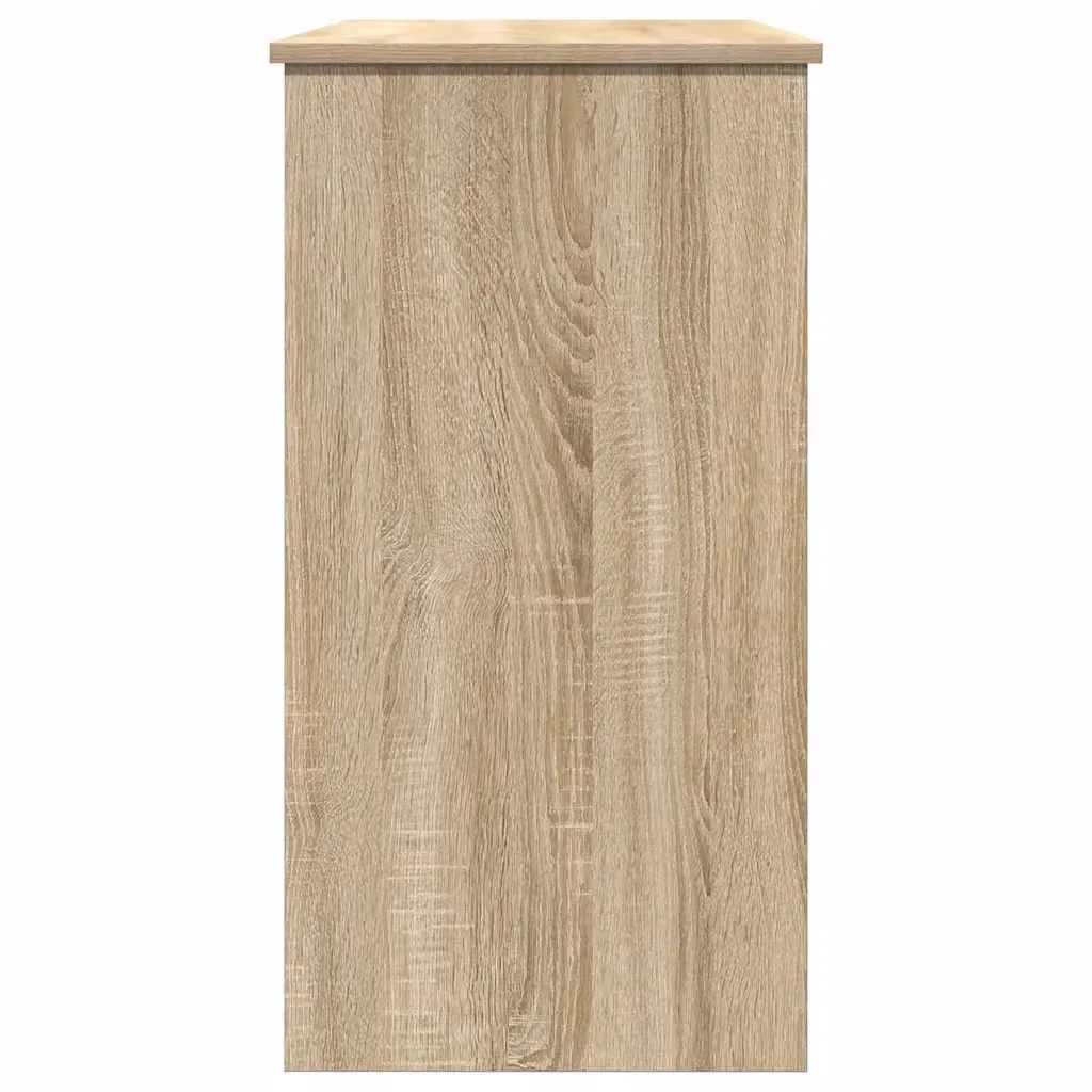Berkfield Sonoma Oak Writing Desk in Brown, W/D/H: 80 x 40 x 75 cm – 4