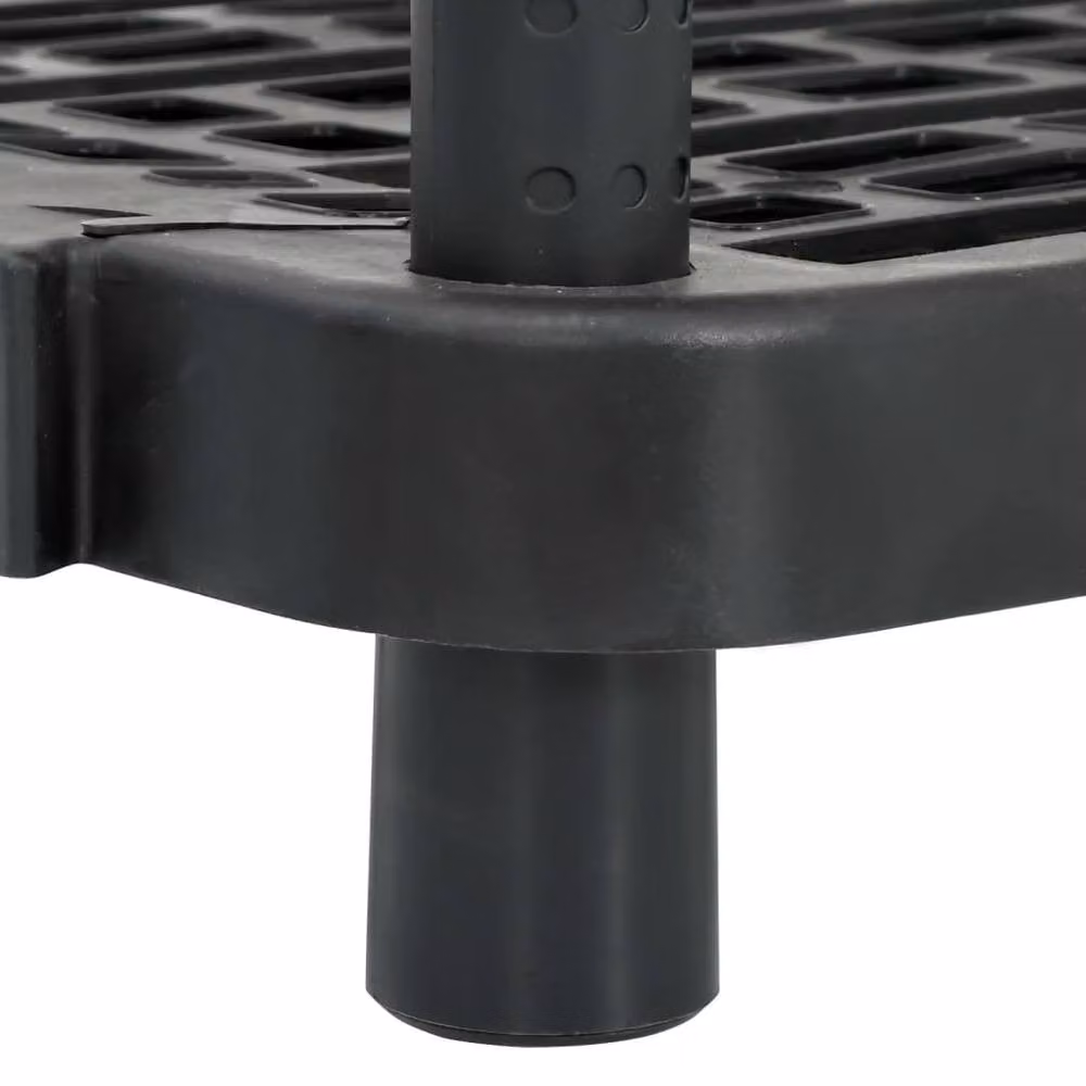 Berkfield Home 5-Tier Freestanding Storage Shelf in Black, W/D/H: 93.5 x 45.5 x 194.5 cm – 5
