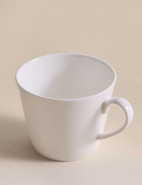 M&S Monroe White Bone China Tea Cup