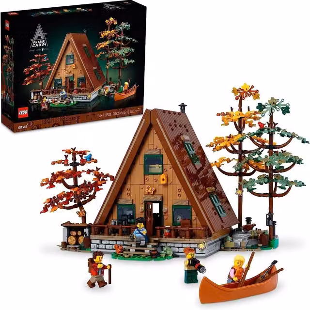 LEGO Ideas A-Frame Cabin Brown Creative Building Set