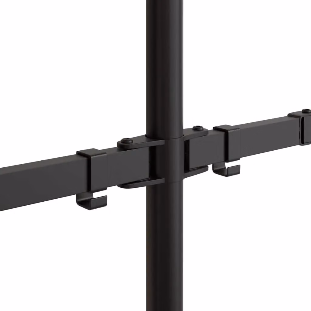 Berkfield Home Dual Monitor Stand in Black Steel with VESA 75/100 mm – 5