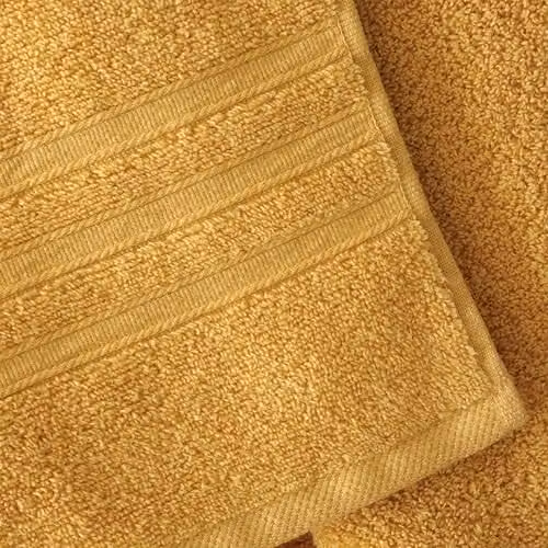 Catherine Lansfield 6 Piece Zero Twist Cotton Towel Bale Set in Ochre Yellow – 2