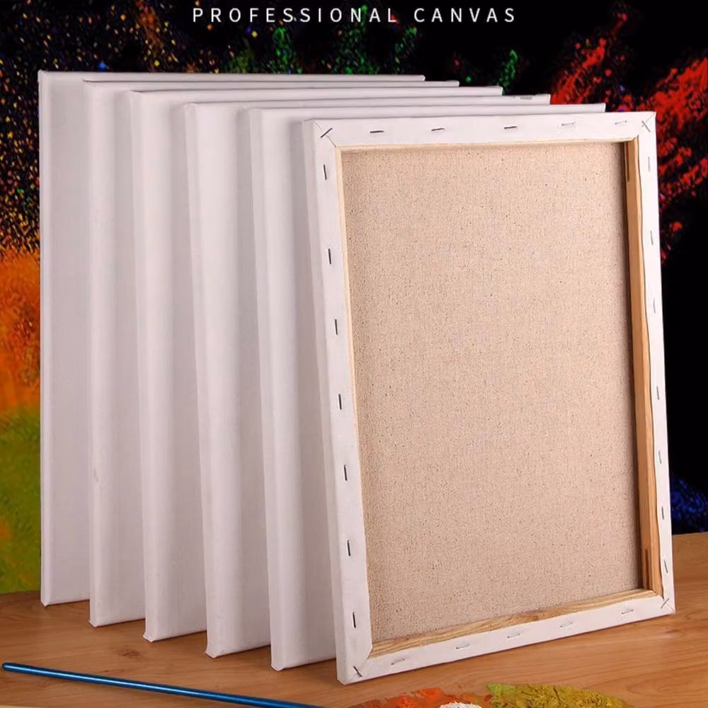 SPETLEK Pack of 4 Blank White Artist Canvas Art Boards, W: 81 cm, H: 49 cm – 2