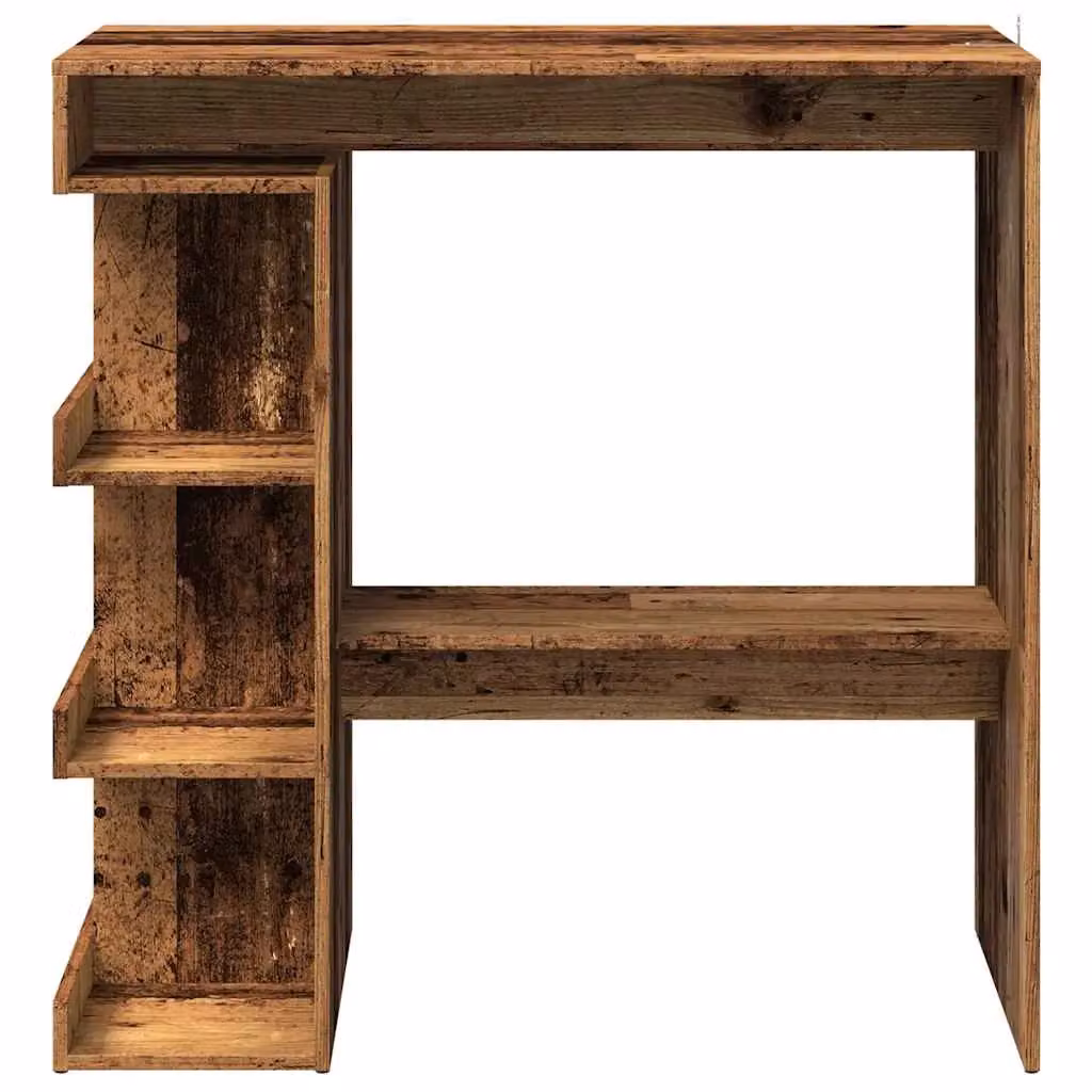 Berkfield Home Bar Table with Storage Rack in Brown, W/D/H: 100 x 48 x 101.5 cm – 4