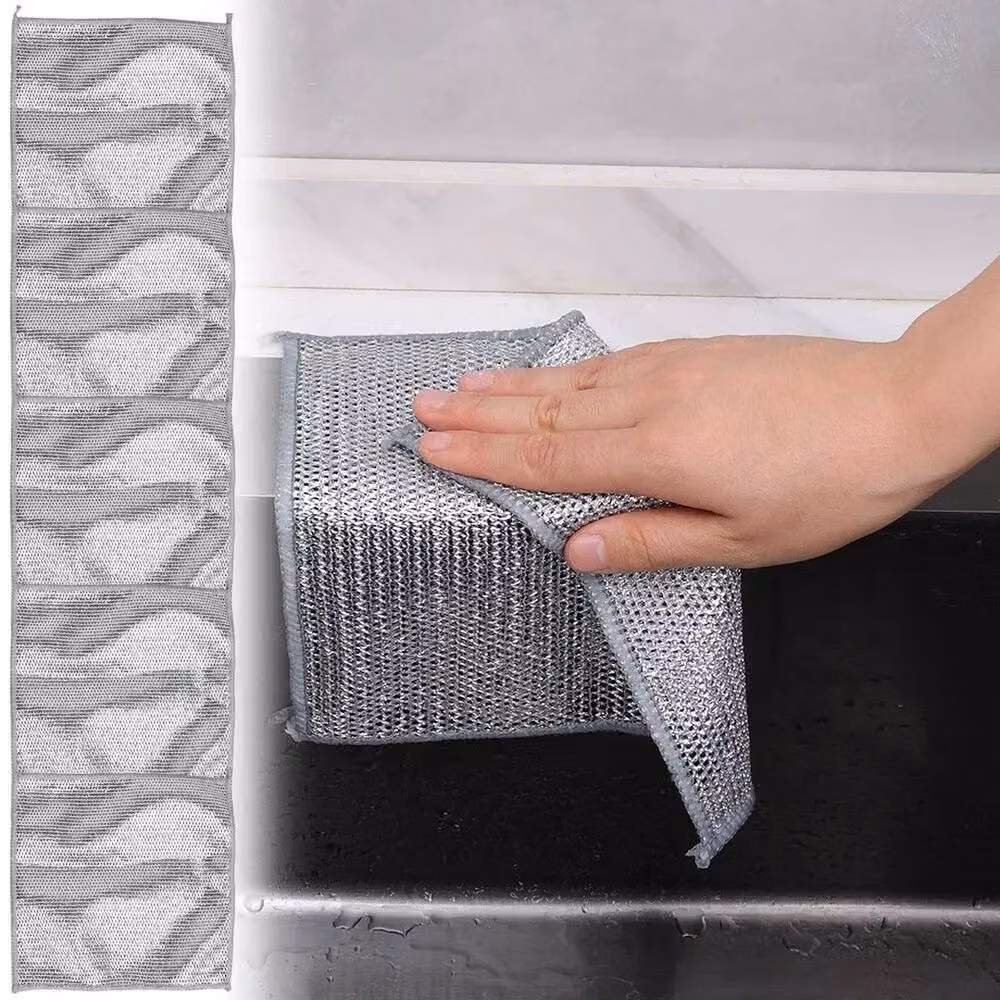 PAWNORA 20-Piece Non-Scratch Wire Dishcloth Set in Grey, W/D/H: 100 x 100 cm – 4