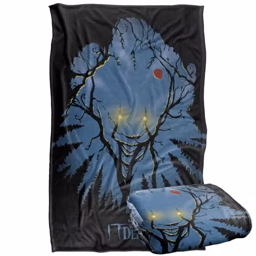 Warner Bros. Welcome To Derry Pennywise In The Sky Super Soft Fleece Throw Blanket, Multicolour, W/D/H: 91 x 147 cm – 1