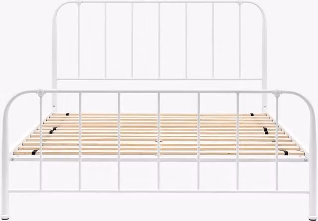 Perch & Parrow Drowsy Classic Metal King Bedstead in White