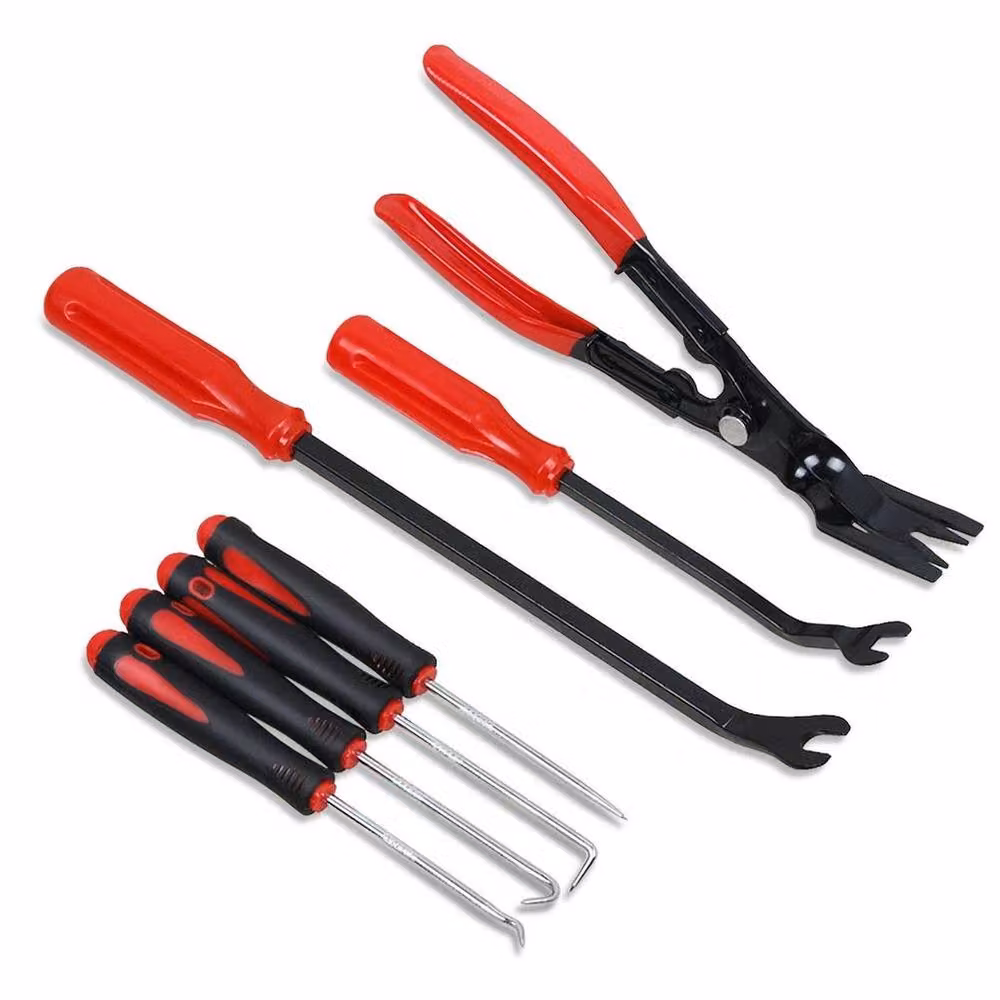 NESTLUNE 164-Piece Car Trim Removal and Panel Pry Tool Set in Red – 3