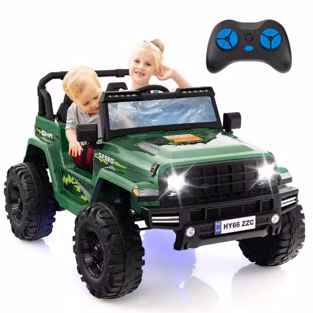 Costway Green 2-Seater Electric Ride-on Car