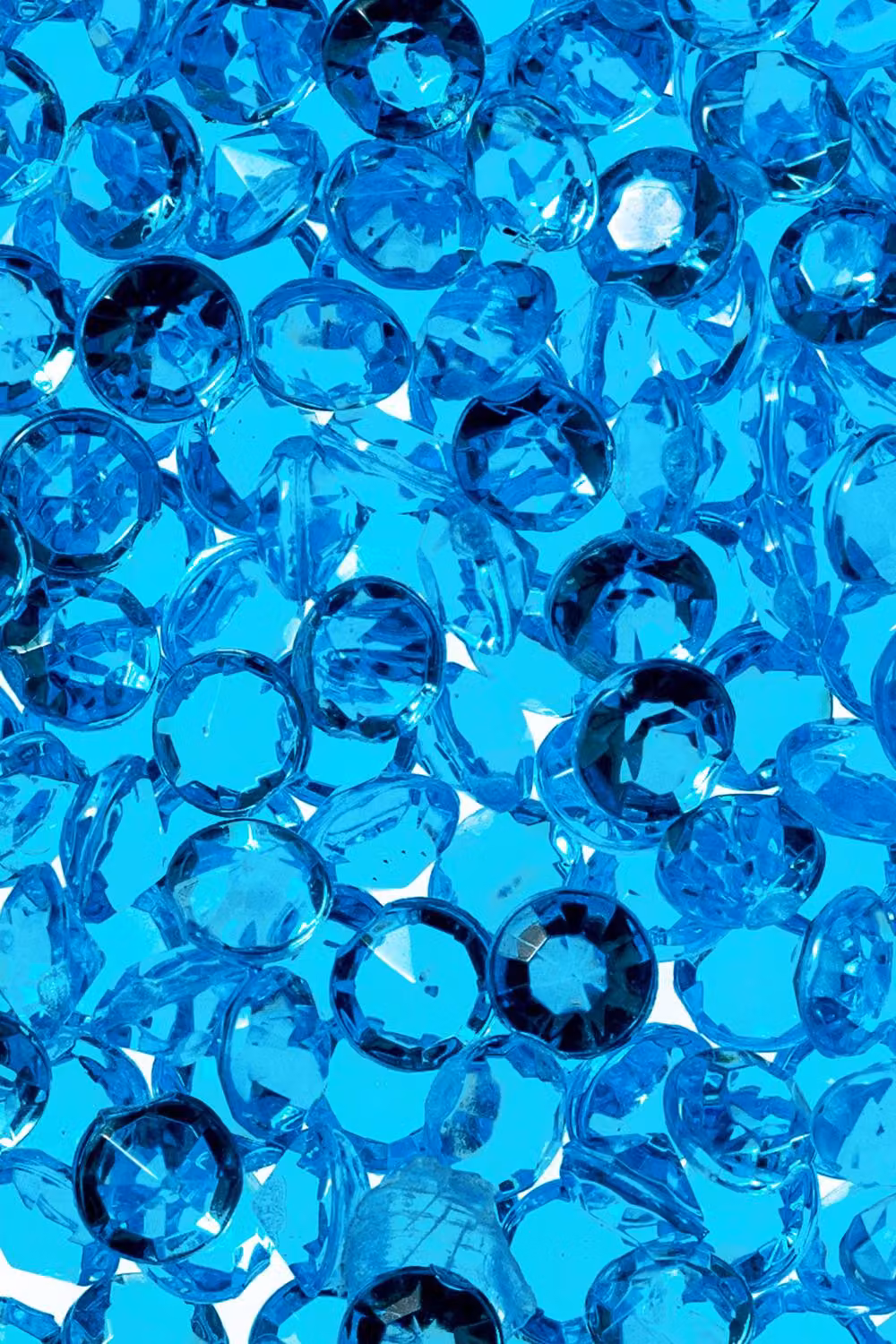Neel Blue Turquoise Acrylic Rhinestone Round Table Confetti Scatters, 4000 Pieces – 5