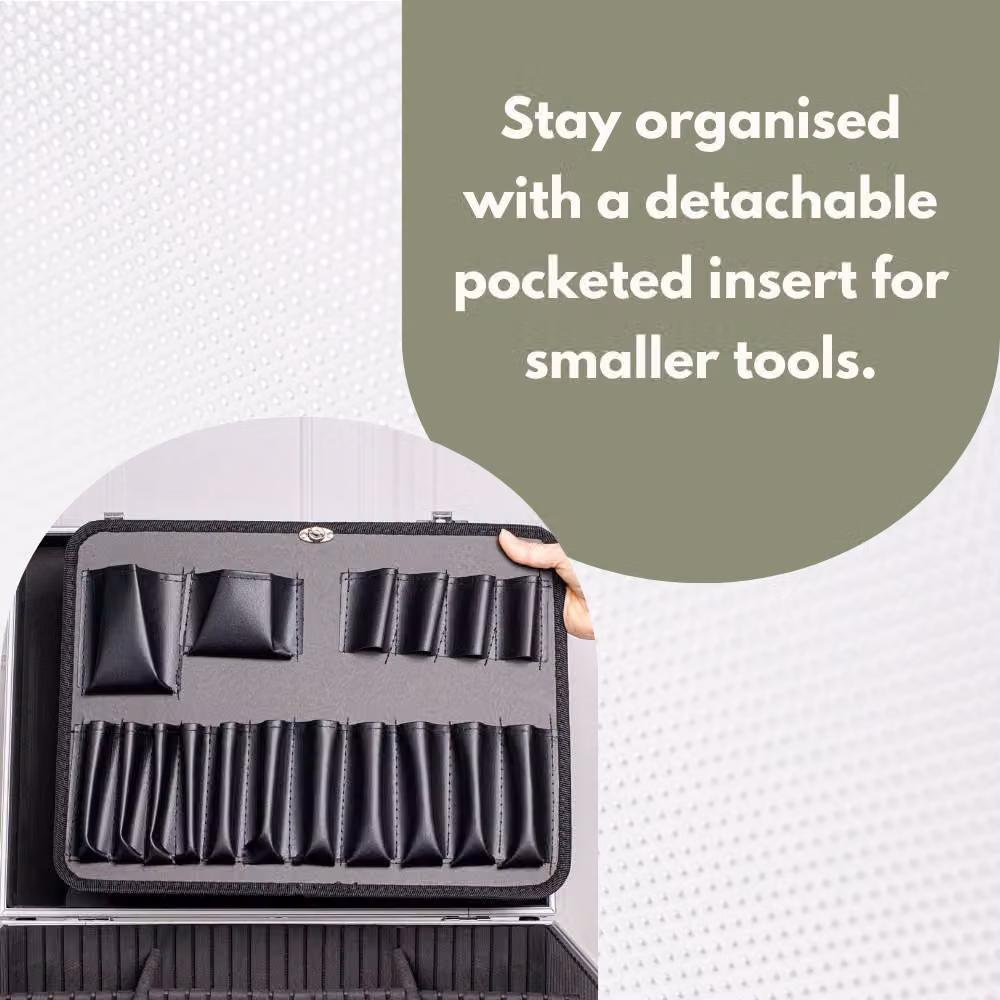 Marco Paul Aluminium Lockable Tool Storage Case in Silver, Width: 50 cm – 4