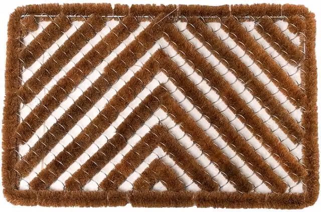 Roseley Plain Brown Coir Rectangular Door Mat