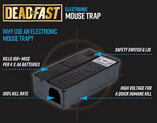 Victor Deadfast Electric Mouse Trap, Black – 3
