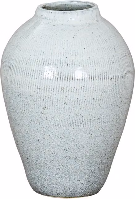 KDMK Kemi Large Olpe Vase Modern Sculpted Ceramic Centrepiece in White