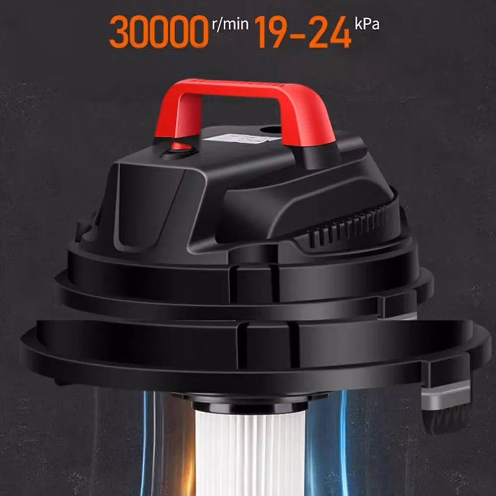 Hinsinc 2000W Wet and Dry Bagless Cylinder Vacuum Cleaner with 20L Capacity and HEPA Filter in Black – 5