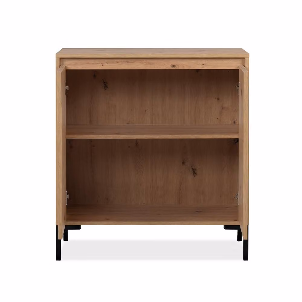 CALICOSY PLOCK 2-Door Buffet with 1 Shelf, Light Brown, Width: 81 cm – 2