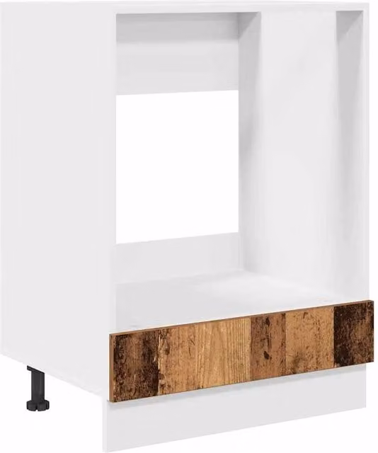 Berkfield Home Oven Cabinet in Old Wood, Brown, W/D/H: 60 x 46 x 81.5 cm – 1