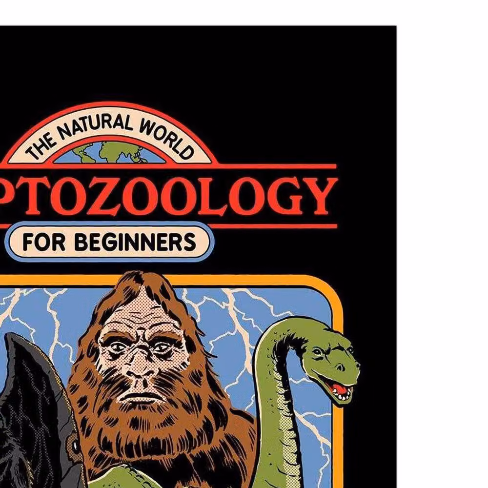 Steven Rhodes Cryptozoology For Beginners Multicolour Paper Poster – 2