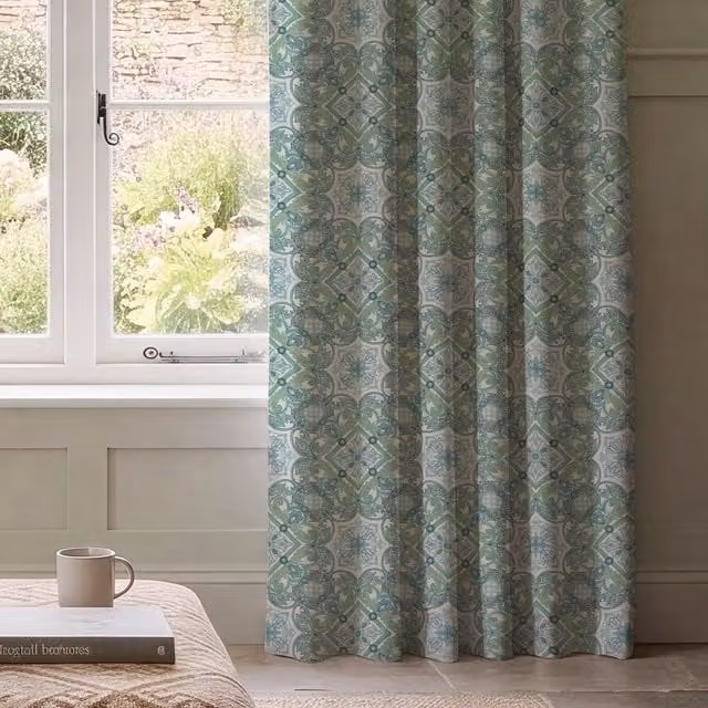 HOUSE Llewelyn-Bowen Festivo Made To Measure Blackout Cotton Curtains in Multicolour Floral Design
