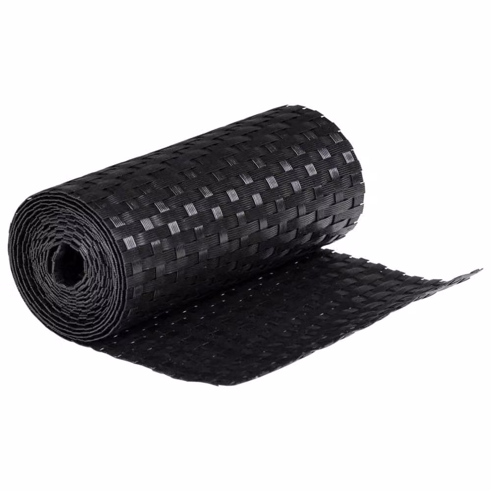 Berkfield Home Decorative Poly Rattan Balcony Screens, Black, 5 Pieces, H: 255 cm x W: 19 cm – 5