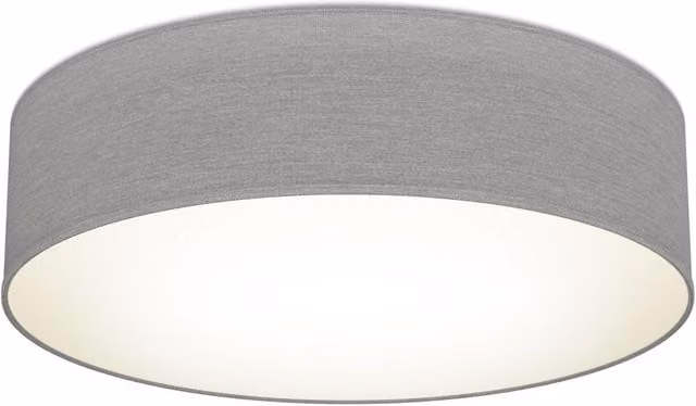 B.K.Licht Modern Fabric Cylinder Ceiling Light in Beige and White, 2 x E27 40W