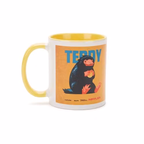 Zavvi Fantastic Beasts Teddy Ceramic Mug in Yellow and Multicolour