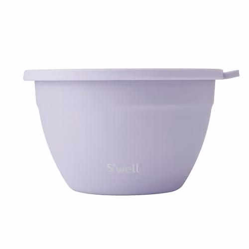 S'well Stainless Steel Salad Bowl Kit in Purple and Pink, 1.9 l, Leakproof and Dishwasher Safe – 1