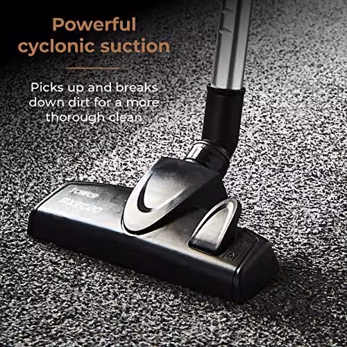 Tower Pro Corded 3-in-1 Bagless Vacuum Cleaner with HEPA H13 Filter, Black and Gold – 4