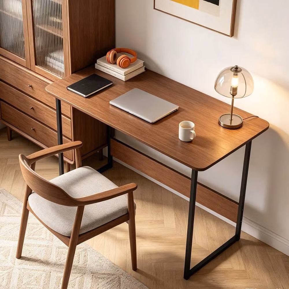 KORVIXA Computer Desk in Brown, W/D/H: 100 x 100 x 100 cm – 4