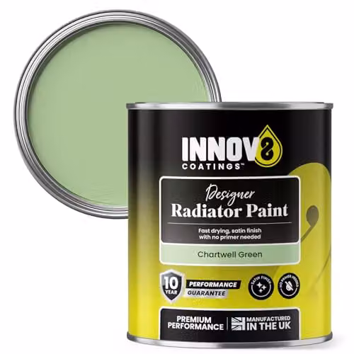 Innov8 Coatings Satin Radiator Paint, Chartwell Green, 0.75 l