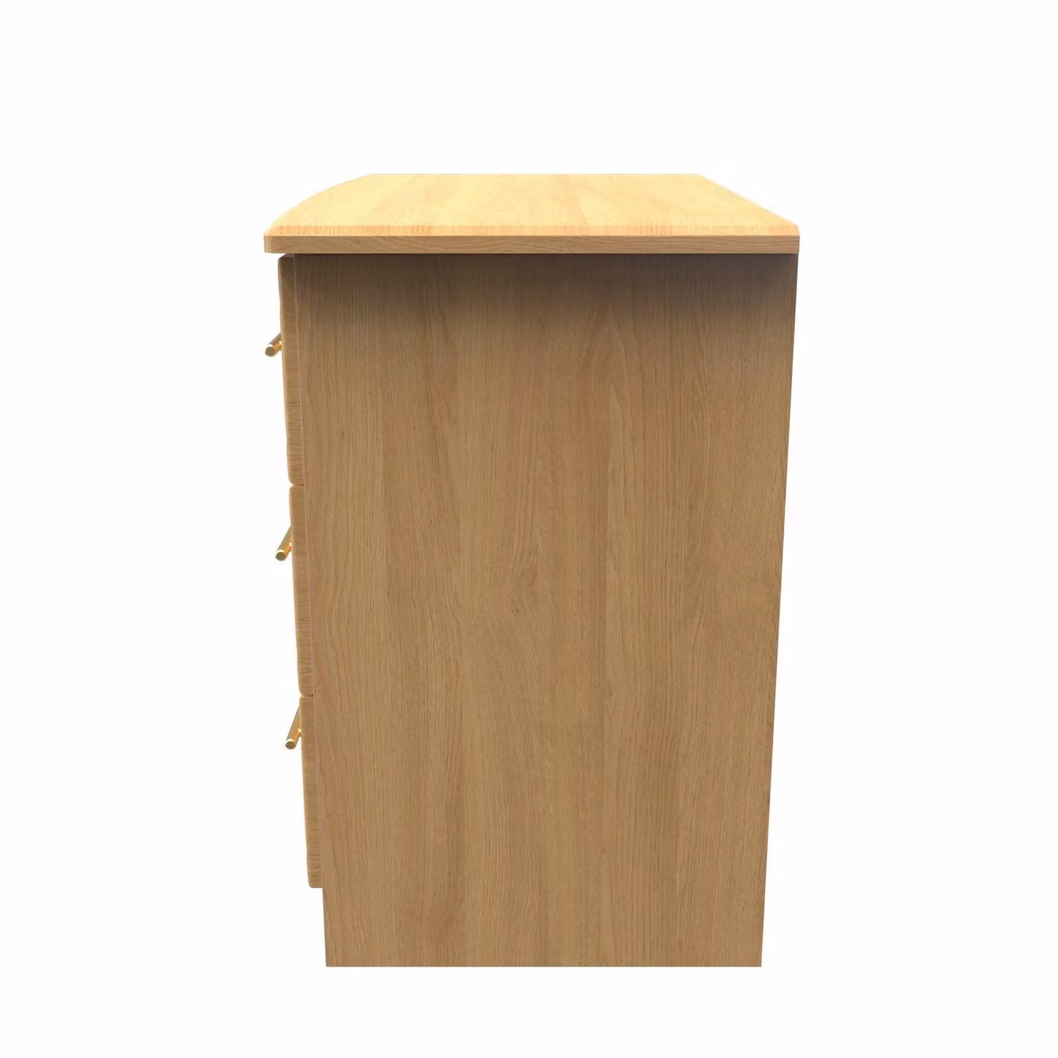 Ready Assembled 2 U Hereford 3 Drawer Chest in Light Oak – 2